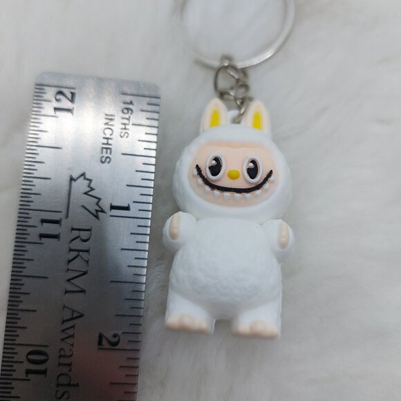 2/$19 Labubu Zimomo white keychain - Picture 4 of 7
